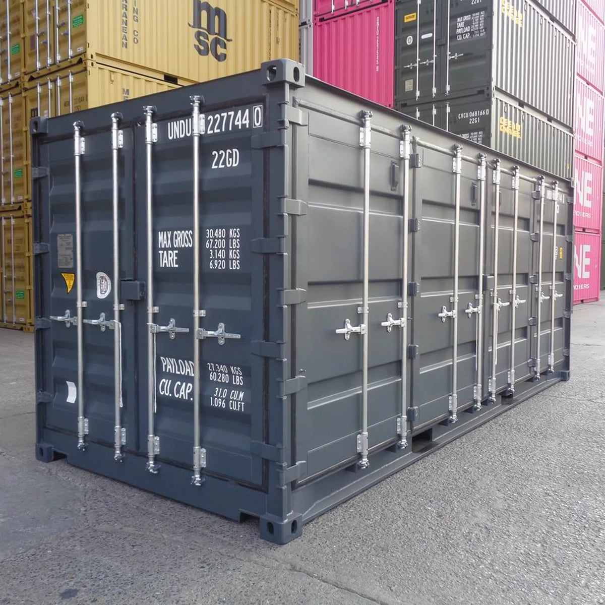 20-Fuß-Container mit offener Seite – Gebraucht