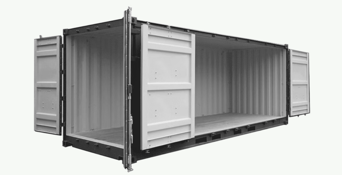 20-Fuß-Container mit offener Seite – Gebraucht