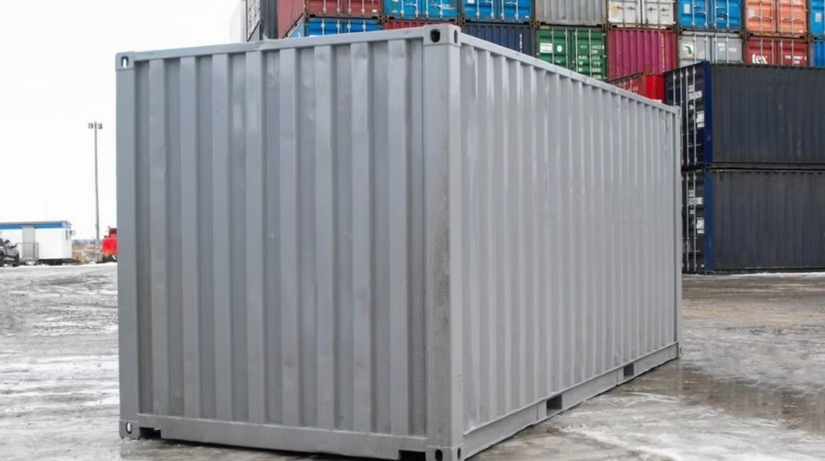 Gebrauchter 20-Fuß-Lagercontainer mit Rolltüren