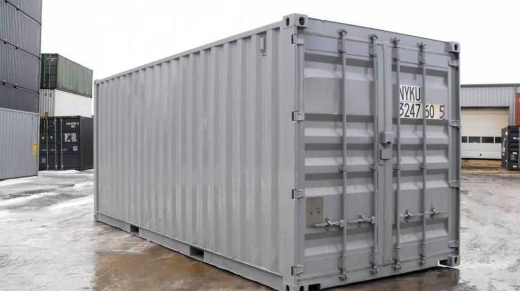 Gebrauchter 20-Fuß-Lagercontainer mit Rolltüren