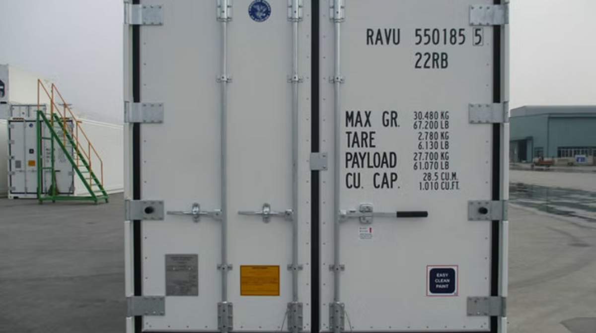 Gebrauchter 20-Fuß-Lagercontainer mit Rolltüren