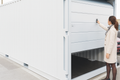 20-Fuß-Lagercontainer mit Sektionaltor