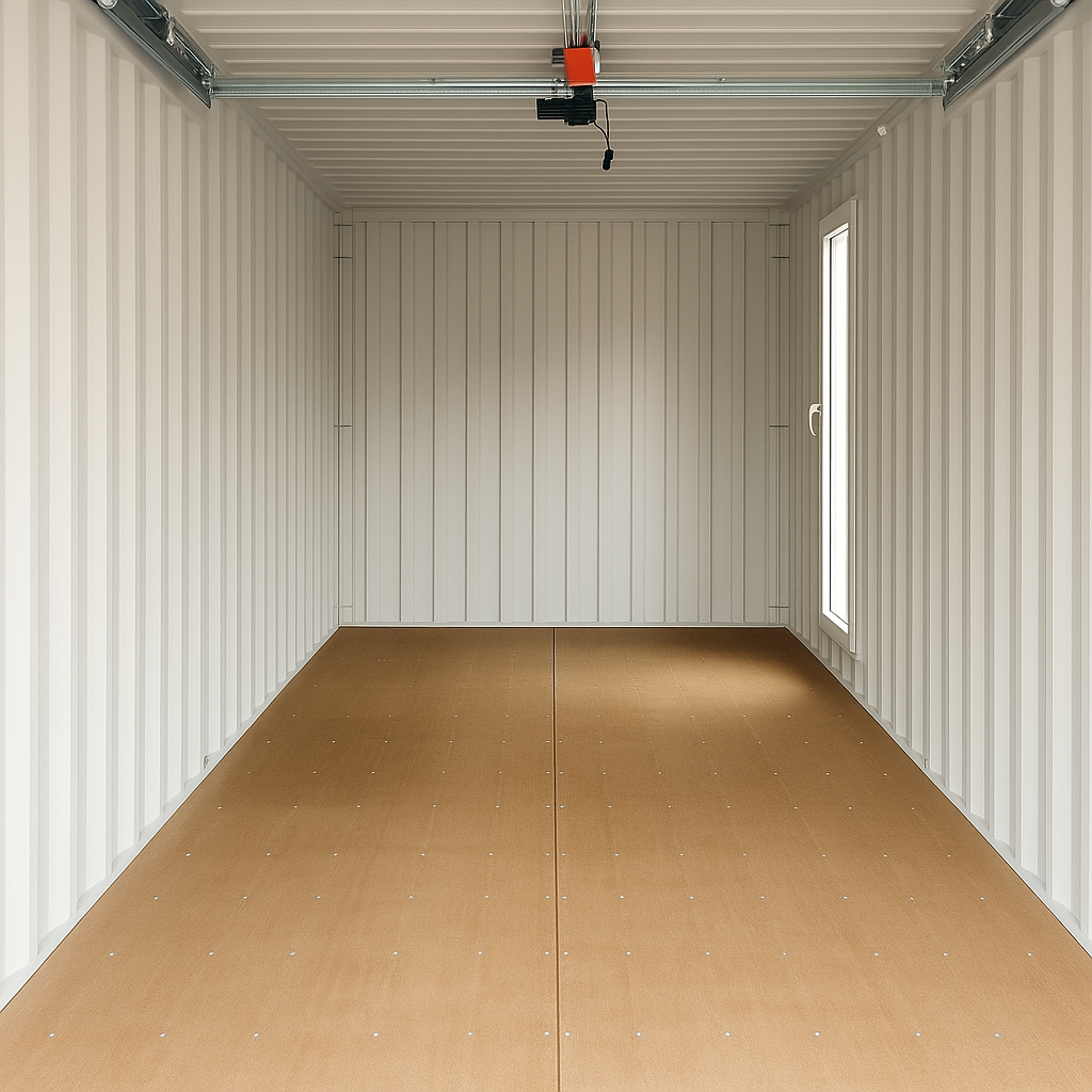 20-Fuß-Lagercontainer mit Sektionaltor