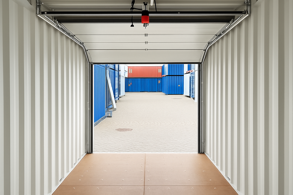 20-Fuß-Lagercontainer mit Sektionaltor